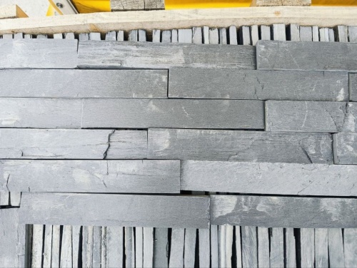 Плитка чёрная из натурального камня фасадная 30 см * 5 см, толщина 7 мм -30 мм купить в Когалыме