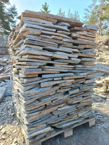 Плитняк златолит серебристый для фасада купить в Когалыме