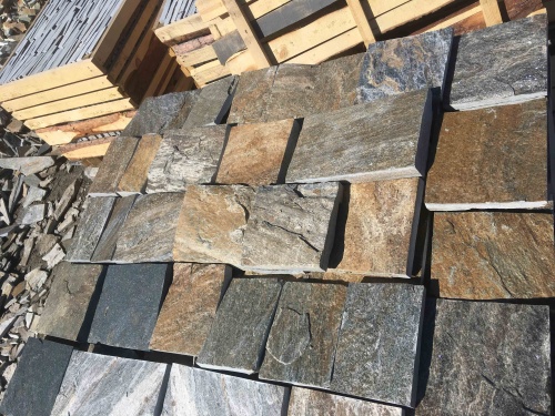 Плитка пилёная златолит Уральский для цоколя, отмостки купить в Когалыме