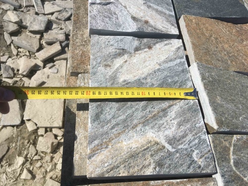 Плитка пилёная златолит Уральский для цоколя, отмостки купить в Когалыме