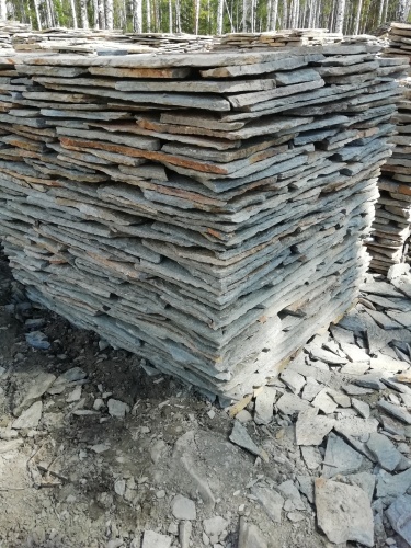 Плитняк златолит Уральский для цоколя, отмостки купить в Когалыме